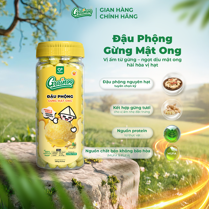Đậu phộng gừng mật ong 250g